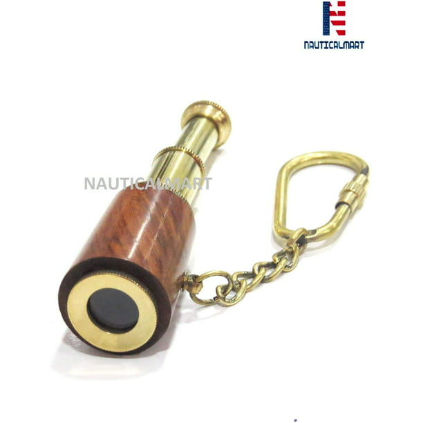 Brass Compass Keychain Marine Nautical Key Ring Bulk Wholesale Lot of 10 Pcs New